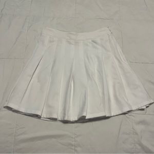 White Pleaded Skirt